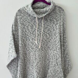 LOFT Lou & Grey Knit Cowl Neck Poncho with Front Pocket